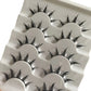 Anime-Inspired False Eyelashes, 5 Pairs Cartoon Eye Faux Lashes, Dramatic Look Demon Style, Volumizing & Lengthening