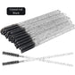NEW 50Pcs Makeup Eyelash Brushes Disposable Crystal Eyebrow brush Diamond Handle Mascara Wand Applicator Lashes Extension Tools