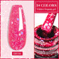 Mtssii 7ml Glitter Rubber Base Gel Polish Gold Sequins Pink White Base Gel Top Coat Soak Off UV LED Nail Art Varnish Manicure