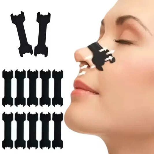 50/30/10PCS Black Nose Strips Extra Strength Nasal Strips Better Sleeping Non-Invasive Anti Snoring Strips for Adult and Child