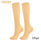1Pair Copper Fiber Compression Socks Men's Women's Outdoor Sports Socks Happy Interesting Nylon Varicose Veins Diabetes Fitness