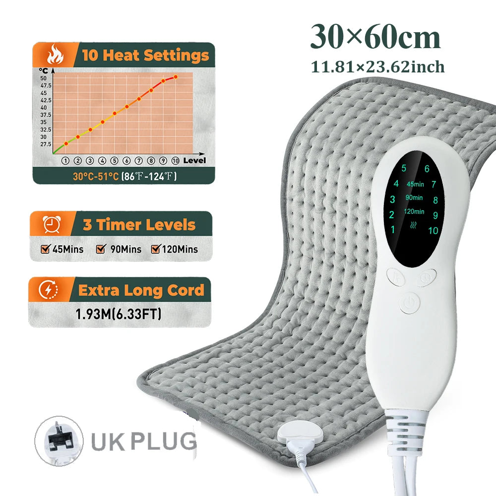 50*100cm Home Electric Heating Pad Back Shoulder Office Winter Warming Blanket 10 Heat Thermal Mat Abdomen Period Menstrual Belt