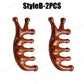2025 New Natural Sandalwood Head Massage Five Teeth Comb Whale Comb Scalp Scraping Massager Body Massage Tools Neck Massager
