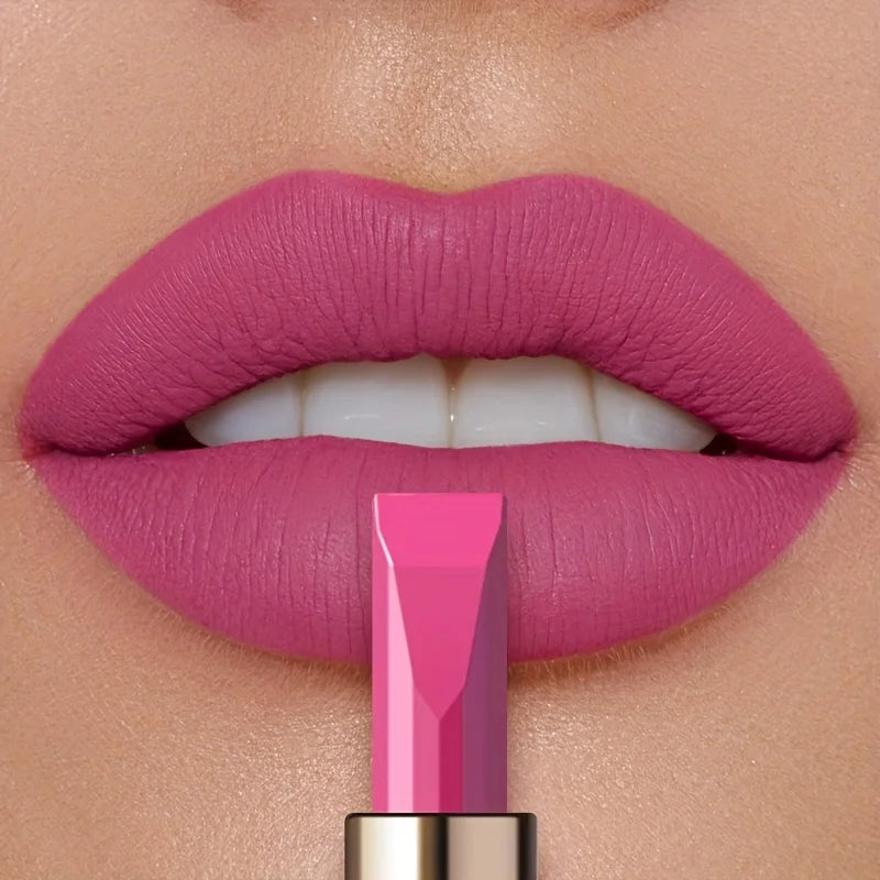 Matte Velvet Lipstick, Waterproof Long Lasting Lip Color, Sweat Resistant Silky Lip Makeup Gift for Women