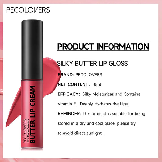 1PC Mild Texture, Highly Pigmented, Non-sticky, Moist and Glossy, Long-lasting Lip Glaze Lipstick, Perfect Gift Series for Girls