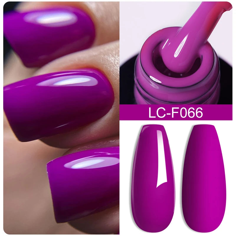 LILYCUTE Fluorescent Nail Gel Polish Orange Red Neon Bright Color Summer Series Soak Off For Manicure Nail Art UV Gel Varnish