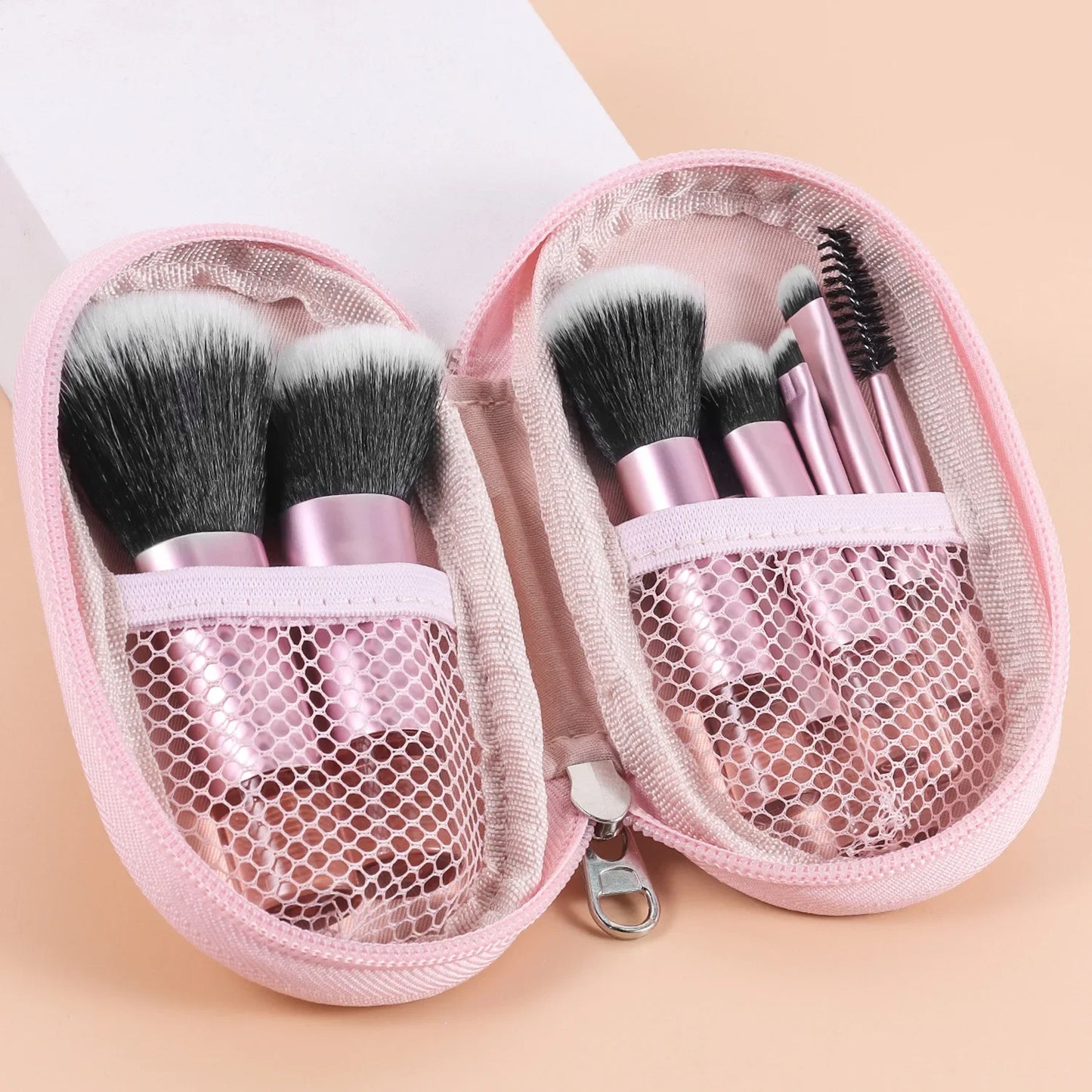 10pcs Mini Makeup Brush Set Powder Eyeshadow Foundation Blush Blender Concealer Beauty Makeup Tools Brush Professional Supplies