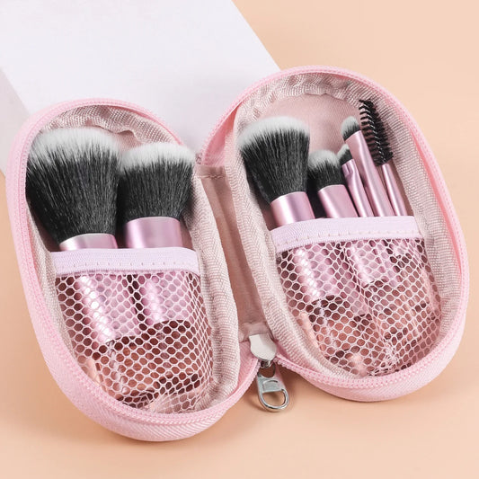 10pcs Mini Makeup Brush Set Powder Eyeshadow Foundation Blush Blender Concealer Beauty Makeup Tools Brush Professional Supplies