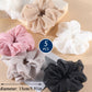 4/5Pcs Fashion Chiffon Scrunchies for Women Korean Silk Elastic Hair Ties Ponytail Holder Headwear Hair Accessories