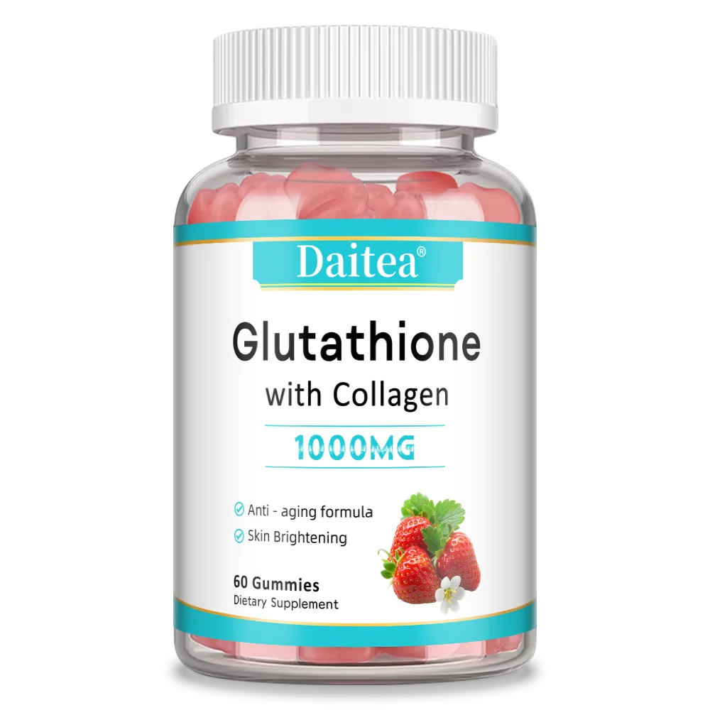 Glutathione Collagen Gummies, Collagen Gummies with Vitamin C, Glutathione Supplement for Women, Skin Brightening & Anti-Aging