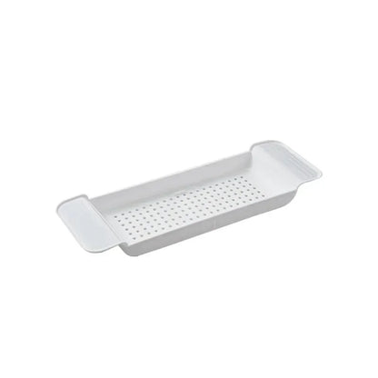 Bathtub Shelf Extendable Bathroom Bathtub Tray Shower Caddy Bamboo Bath Tub Rack Towel Book Holder Storage Organizer Accessories