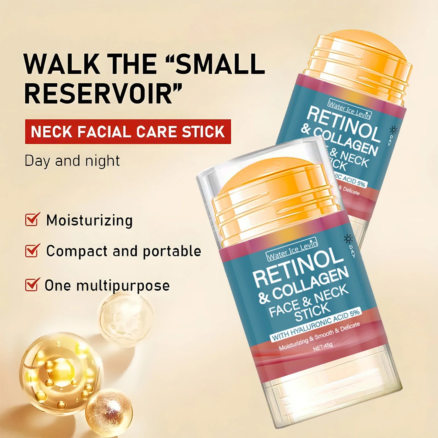 Retinol Firming Cream Stick Collagen Smoothing Wrinkle Cream Moisturizing Whitening Brightening Skin Products