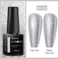 MEET ACROSS 7ml Black White Red Gel Nail Polish Glitter Semi Permanent Nail Supplies Gel Vernis for All-Season Nails Design