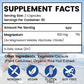 Triple Magnesium Complex | 300 mg Magnesium Glycinate, Malate & Citrate, Muscle, Nerve & Energy Support, 120 Capsules