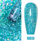 MEET ACROSS 7ml Glitter Gel Nail Polish Sparkly Sequins UV LED Soak Off Varnish For Manicure Semi Permanent Nail Art Gel Polish