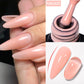MEET ACROSS 7ml Rubber Base Gel Glitter Nude Pink White 2 In 1 Gel Nail Polish Nail Art Varnish For Nails Winter Autumn Manicure