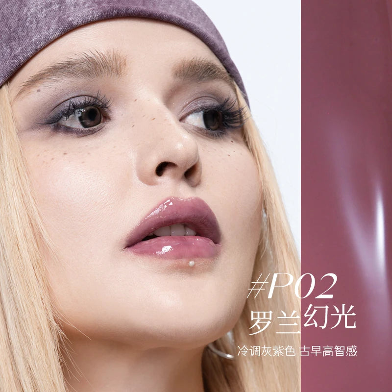 Kaxier Glossy Lip Glaze Mirror Tint Longlasting Shiny Lip Gloss Non Sticky Hydrating Halloween Makeup Pendant Daily Lip Cosmetic