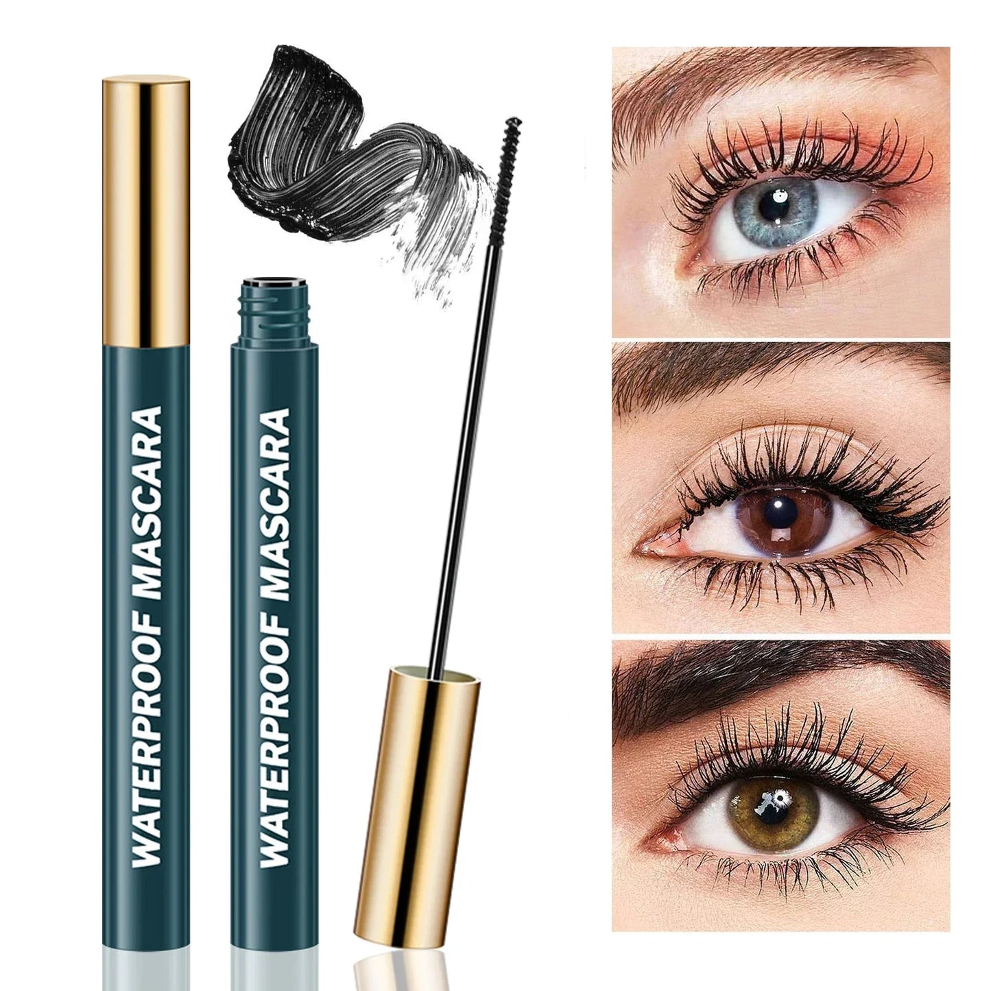 Ultra Fine Volumizing Mascara -Natural Effect， Waterproof & Sweat Proof, Long Lasting-Perfect Festivals and Special Occasions