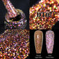 MEET ACROSS 7ml Reflective Glitter Gel Nail Polish Pink Green Purple Sparkling Soak Off UV Gel Polish for Manicure DIY Nail Art