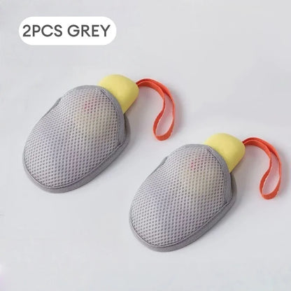 1/2/4/8PCS Soap Foaming Net Bath Mesh Sponge for Shower & Body Wash Exfoliating and Deep Cleaning Scrubber for Bathroom Supplies