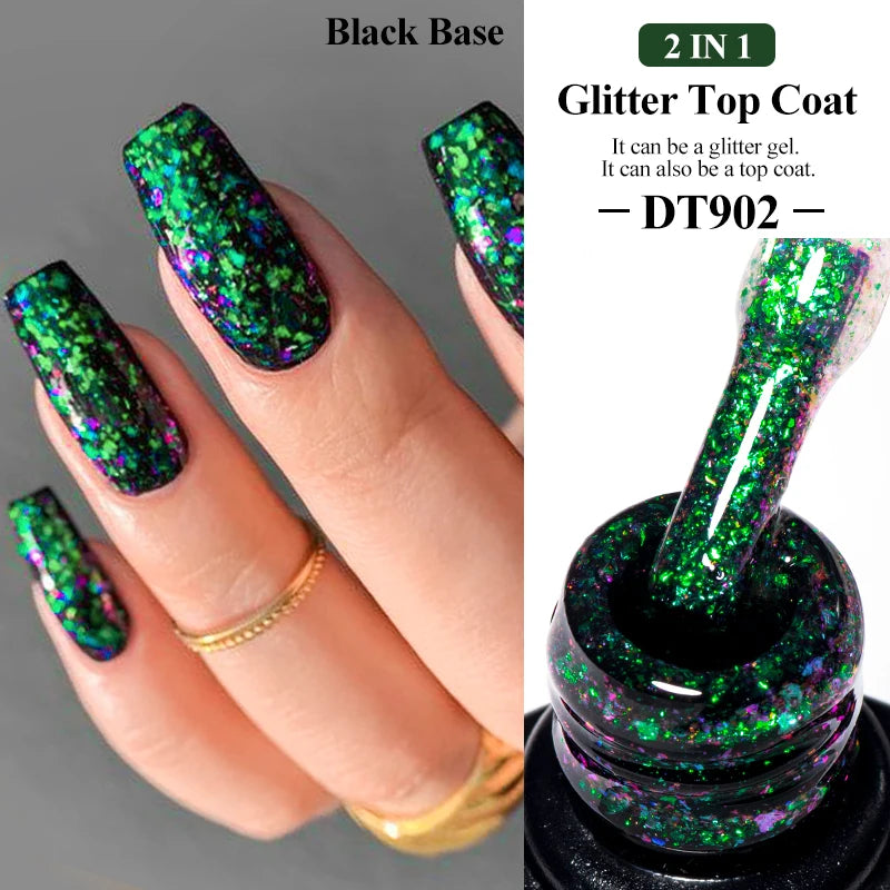 MEET ACROSS 7ml Golden Cat Magnetic Gel Nail Polish Dark Brown Red Green Christmas Nail Art Varnish Winter Autumn For Nails