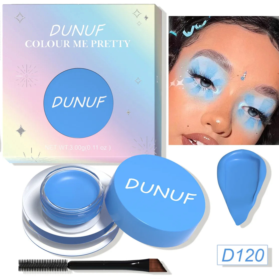 Multipurpose Cream Eyeshadow Eyeliner Waterproof Matte Finish 12 Shades For Professional Makeup Artists And Beginners