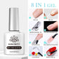 BORN PRETTY 10ml Flow Light White Cat Magnetic Gel Nail Polish Ultra Shine Soak Off UV Gel Mirror Glass Bead Gel Nail Art