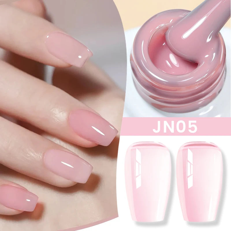 BORN PRETTY 6 in 1 Nail Glue Gel Extra Strong Adhesive for Press on Nails Clear Acrylic Tips Extension Gel Strengthener Gel