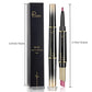 1pcs Matte Lip Liner & Lipstick, Double Ended Lip Pen Nude Makeup Tool, Long Lasting Color Rendering, Waterproof Lip Cosmetics