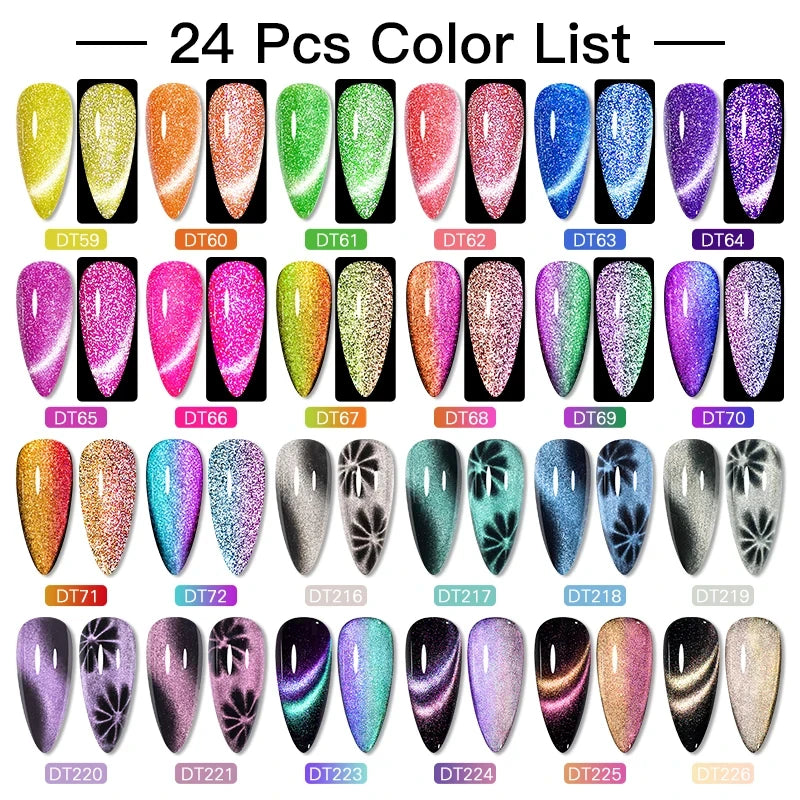 140/160pcs Colorful Gel Nail Polish Set Nail  Art Semi-permanent Varnish Soak Off Uv LED Gel Professional Manicure Set Nails Kit