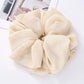 Big Size Chiffon Scrunchies For Muslim Women Custom Elastic Volumizing Oversized Neat stitching Malaysian Bunch Hair Tie