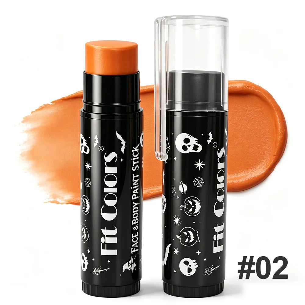 14 Colors Face & Body Paint Stick Halloween Cream Makeup Crayon Highly Pigmented Full Coverage Face Painting for Party Cosplay
