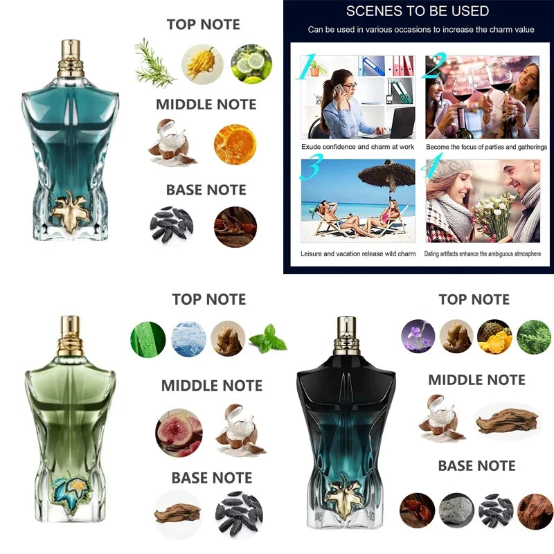 Attractive Luxury Cologne Perfumes 125ml Original High Quality Perfume Long Lasting Fragrance Sexy Pheromones Body Spray