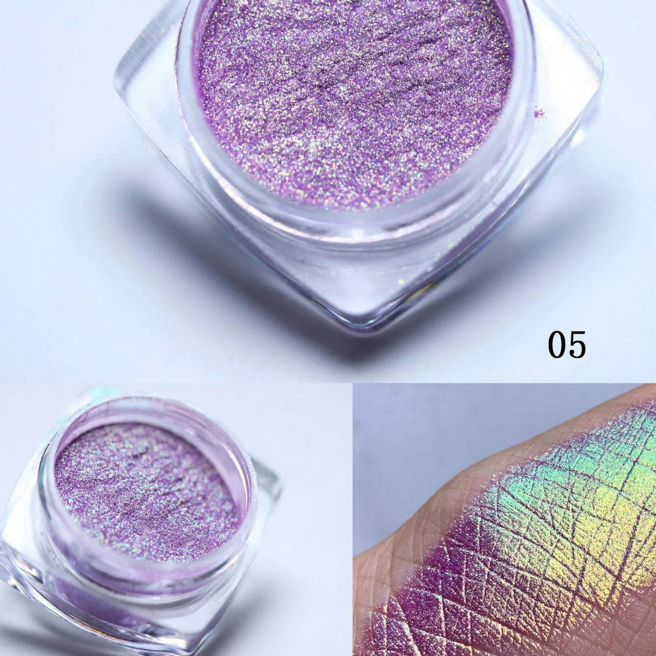 1box Shiny Reflective Diamond Nail Glitter Powder Silver Holographic Micro Drill Dazzling Crystal Gel Polish Manicure Pigment Du