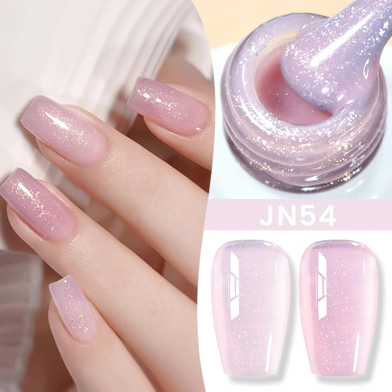 BORN PRETTY 6 in 1 Nail Glue Gel Extra Strong Adhesive for Press on Nails Clear Acrylic Tips Extension Gel Strengthener Gel