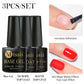 Mtssii 6PCS/Set Sparkly Nude Pink Gel Nail Polish Glitter Semi Permanent Nail Art LED UV Soak Off Gel Varnish Nail Supplies