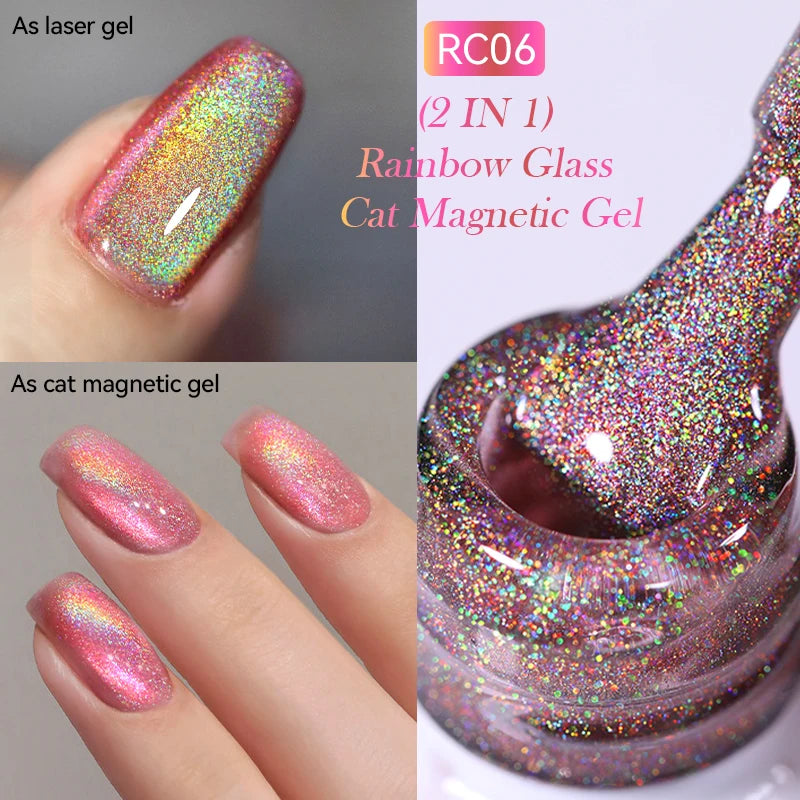 LILYCUTE Thermal Nail Gel Polish 3 Layers Temperature Shiny Color Changing Series Semi Permanent  Soak Off UV Nail Gels Polish