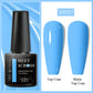 MEET ACROSS 7ml Black White Red Gel Nail Polish Glitter Semi Permanent Nail Supplies Gel Vernis for All-Season Nails Design