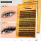GROINNEYA Cluster Lashes DIY Eyelash Extension C Curl Long Individual Lashes Mixed Tray Faux Mink Lash Clusters Extensions
