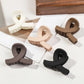5 Pcs Small Flower Hair Claw Clips for Women Girls,Matte Rectange Jaw Clips,Semicircle Barrettes for Thin Hair