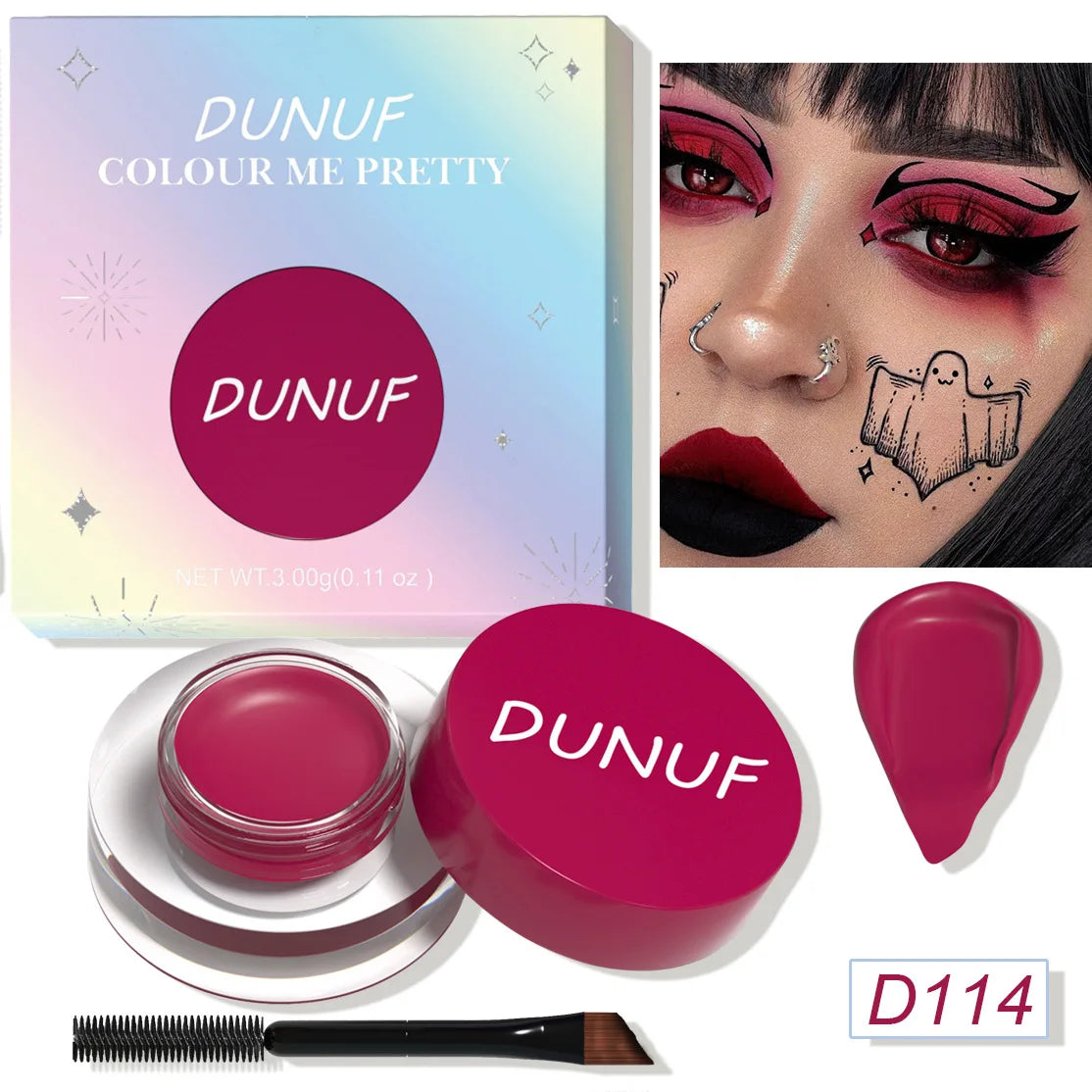 Multipurpose Cream Eyeshadow Eyeliner Waterproof Matte Finish 12 Shades For Professional Makeup Artists And Beginners