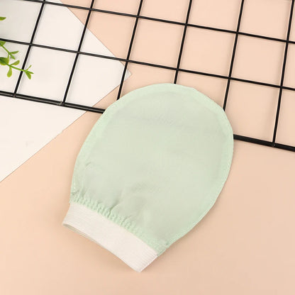 Silk Exfoliating Face Wash Beauty Towel Soft Exfoliating Skin Bath Scrub Silk Bath Face Wash Gloves