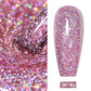 MEET ACROSS 7ml Glitter Gel Nail Polish Sparkly Sequins UV LED Soak Off Varnish For Manicure Semi Permanent Nail Art Gel Polish