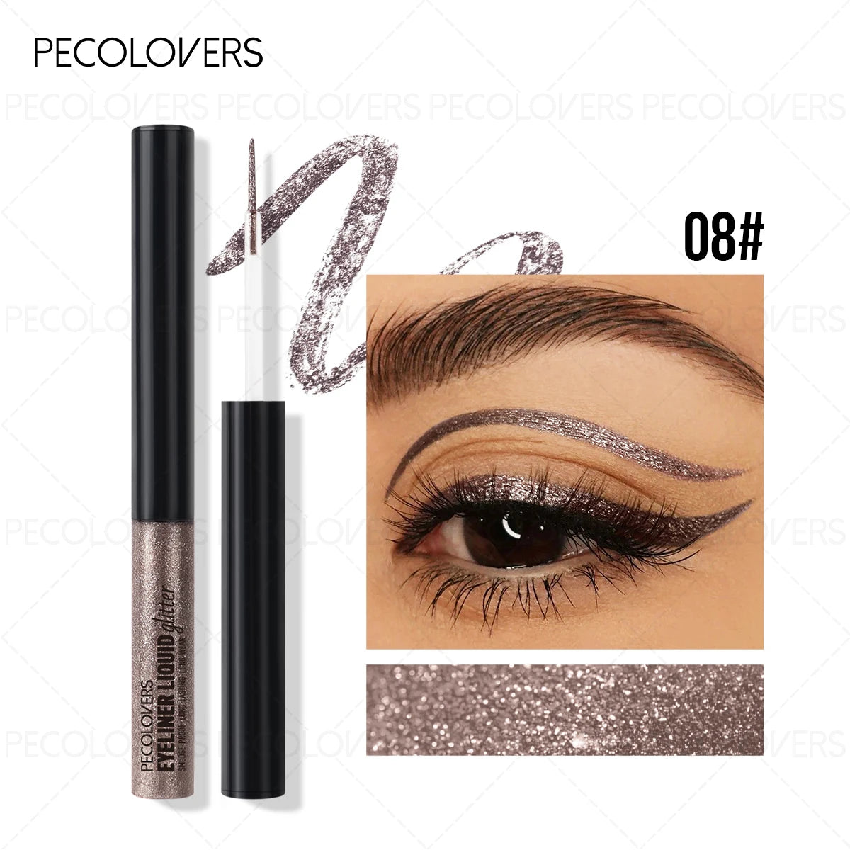 Glitter Eyeliner, Multi-color Options, Sparkly Eyeliner, Suitable for Halloween and Christmas Makeup