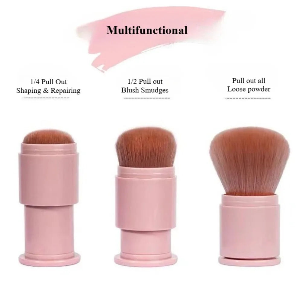 Retractable Brush Makeup Brush Powder Blusher Telescopic Powder Brush Mini Multi-functional Portable Makeup Brushes Beauty Tool