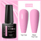 MEET ACROSS 7ml Purple Nail Gel Polish Semi Permanent Nail Art For Nails Decoration UV LED Painting Gel Varnish Nail Supplies