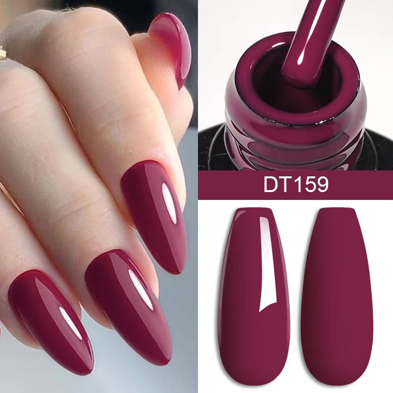 MEET ACROSS 7ml Eggshell Thermal Gel Nail Polish Temperature Changing Gradient Nail Art Varnish Winter Soak Off Gel For Nails
