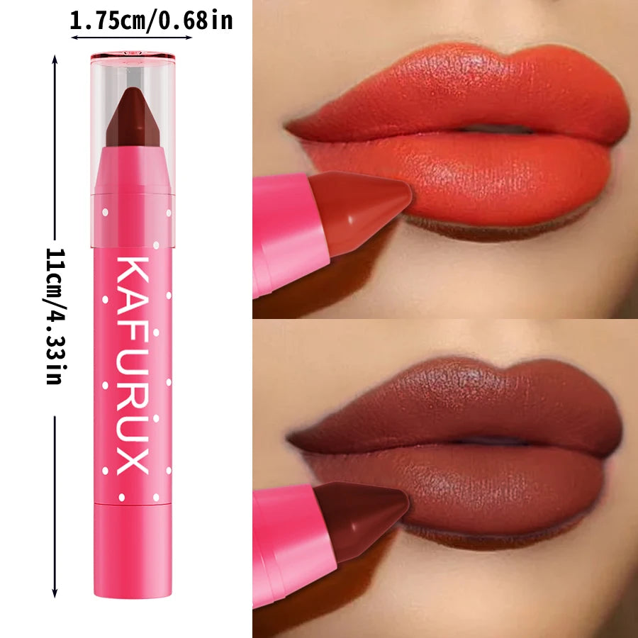 15 colors 1pc matte lipstick pen waterproof lip stain tint korean makeup lip cosmetic nude lipstick pen for women gift lip liner
