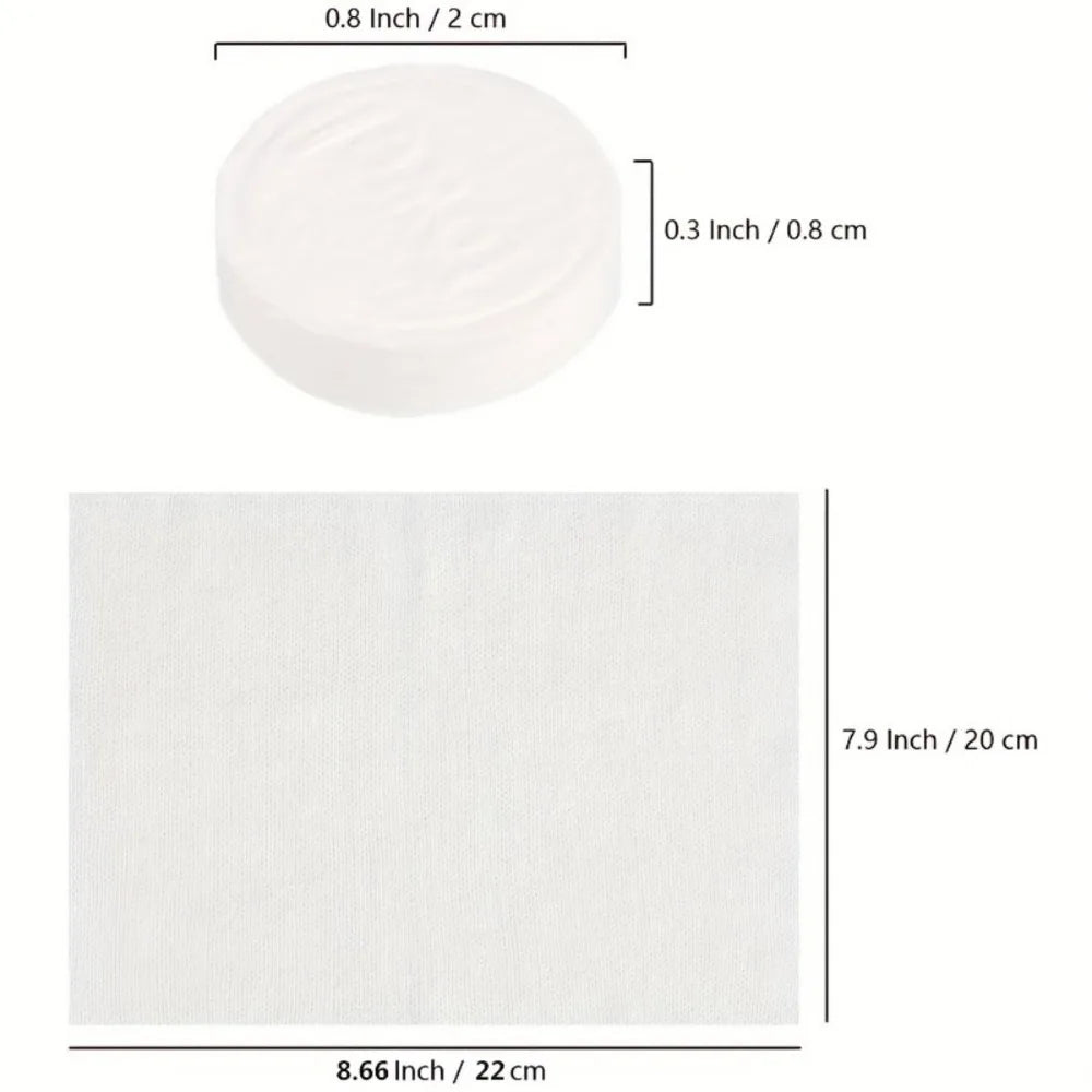 100/50/25PCS Compressed Towel Disposable Coin Face Towel Portable Makeup Cleaning Cloth Outdoor Travel Barbecue Camping Hotel