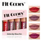 Fit Colors Velvet Lip Gloss Set — 4-Piece Non-Transfer, Diamond Finish, Long-Lasting Lip Gloss Collection